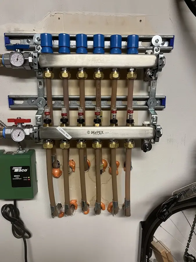 Plumber performing Gas Line Installation at a residential property in Sachse